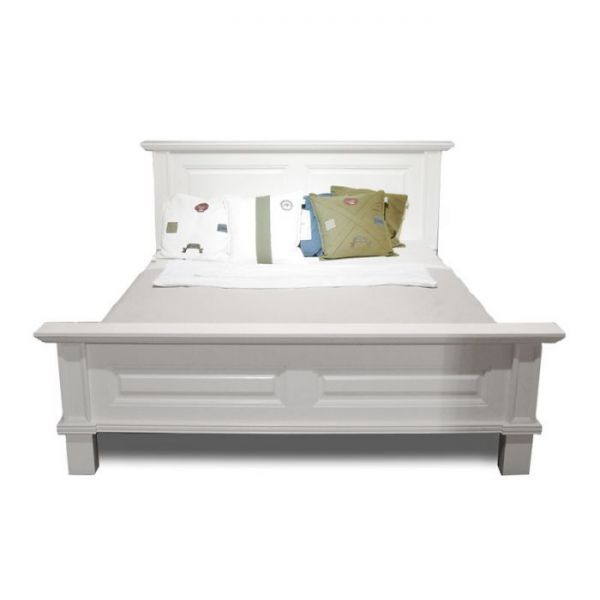 Cambridge Bed 160x200cm (195x215x110cm) Pine/MDF Shining White
